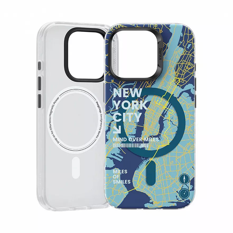 Benks Dynamic Series Case with MagSafe for iPhone 16 Pro Max New York City