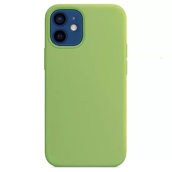 Phone Case for iPhone 12 Case Cover Liquid Silicone Soft Gel Rubber Matt Phone Cover with Microfiber Lining